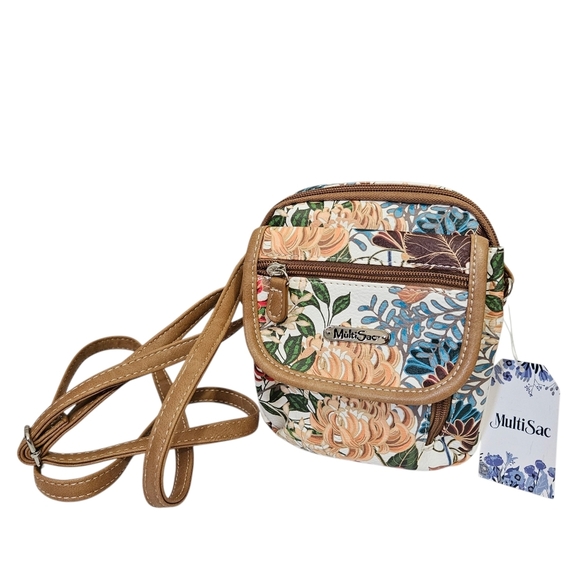 Mutisac Cross Body Floral Travel Purse - Picture 1 of 9